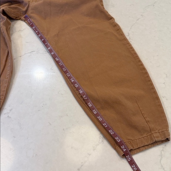 Zara Women’s Brown Cognac High-Waisted Balloon Barrel Jeans size 6 - Picture 7 of 7